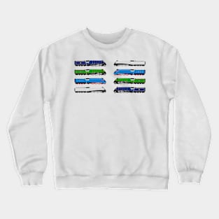 Sir Nigel Gresley's A4 Steam Locomotives Print Crewneck Sweatshirt